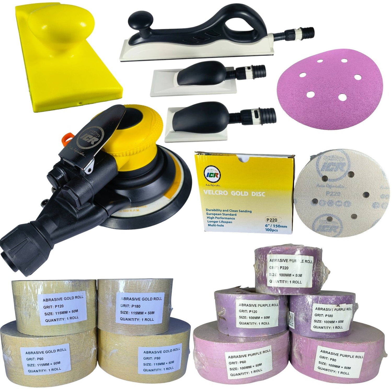 sanding mashine and paper