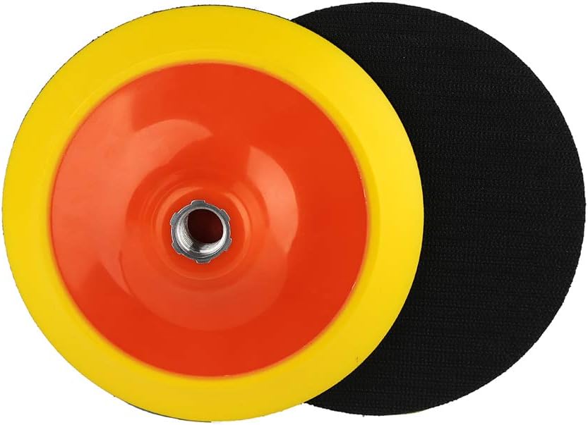 Orange Backing Pad 150mm (6") - Hook & Loop, M14 Thread