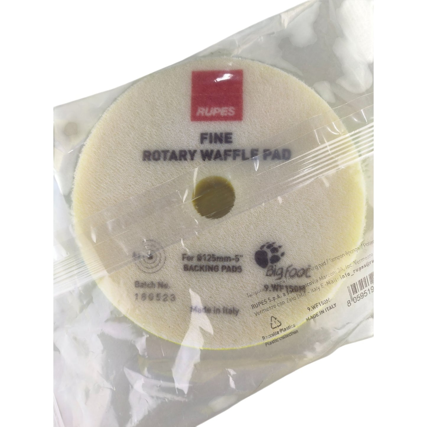 RUPES Fine Rotary Waffle Pad – 5 Inch (125mm)