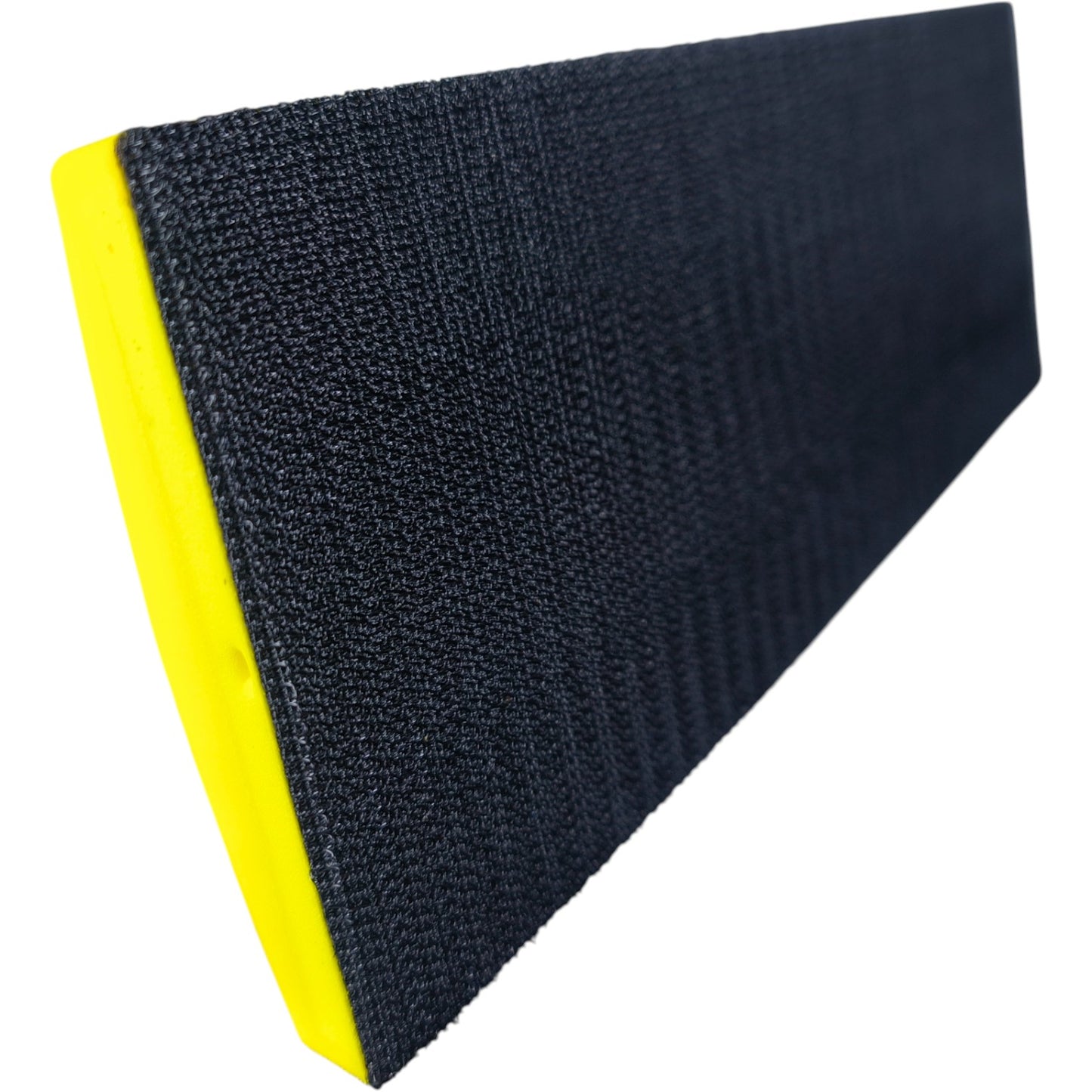 Heavy Duty Yellow Hand Sanding Block with Velcro Grip | Ergonomic Handle for Wood, Metal & Automotive ( 70MM X 198MM )