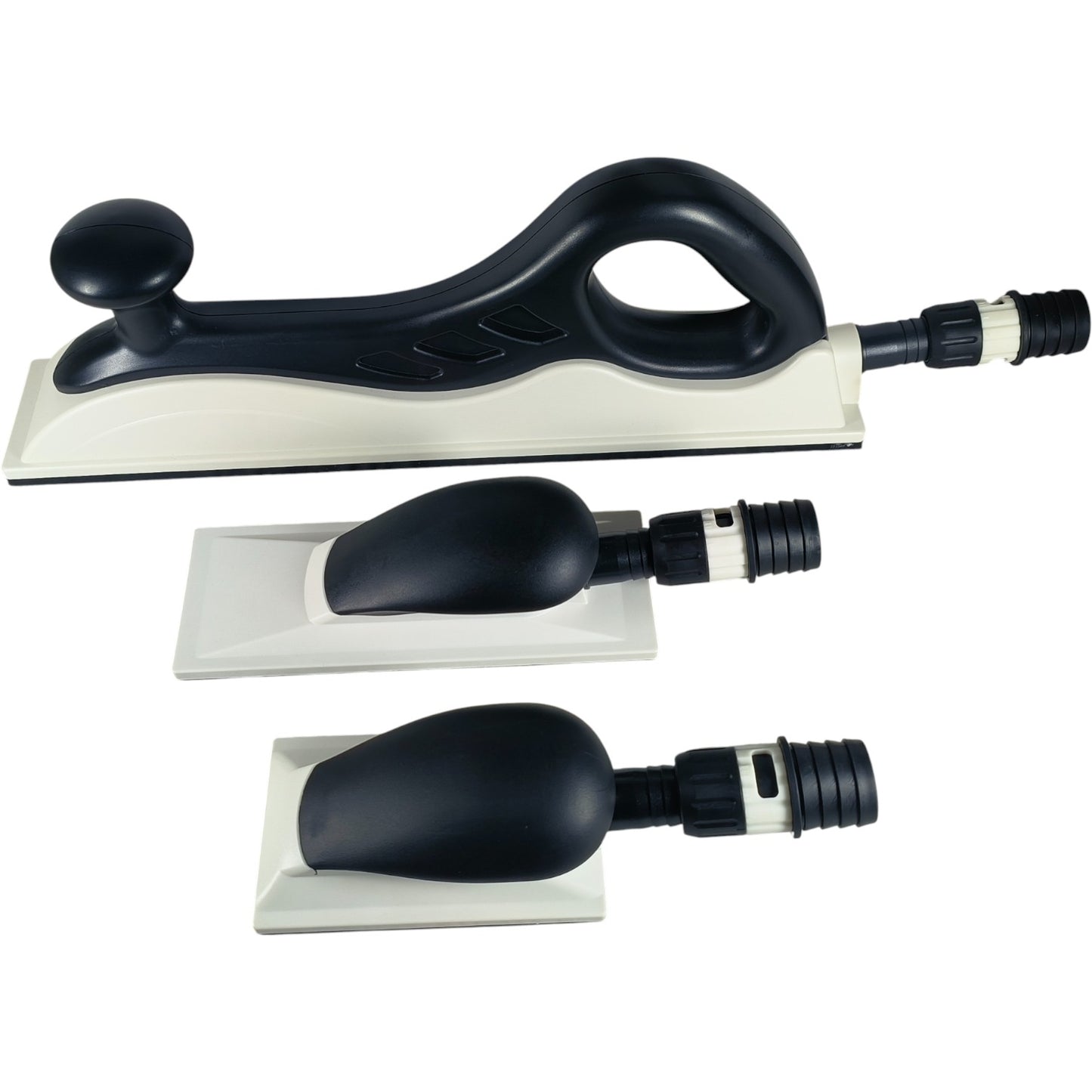 Vacuum Hand Sanding Block Set – Hook & Loop Backing, Dust Extraction, Ergonomic Design (Sizes: 70x125mm, 70x198mm, 70x400mm)