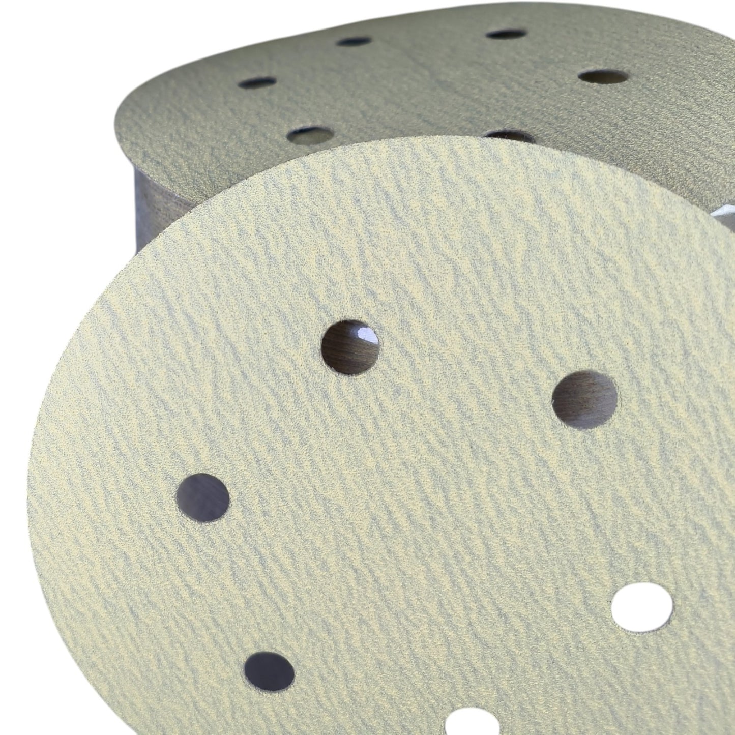ICR Velcro Gold Sanding Discs – P220 Grit, 6” (150mm), Multi-hole, 100 Pcs Pack