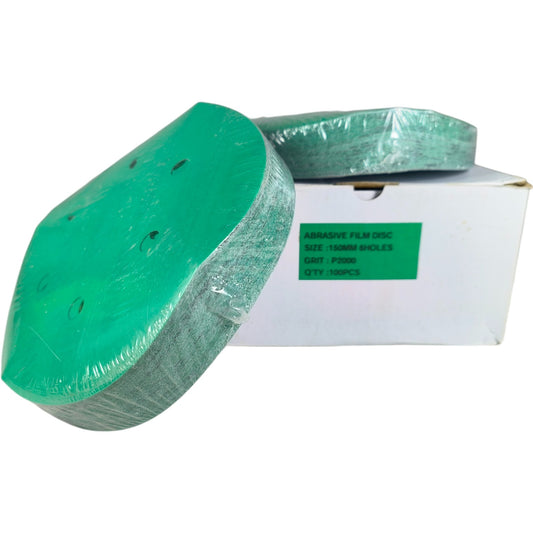 Abrasive Film Disc – 150mm, 6 Holes, Wet & Dry, Pack of 100