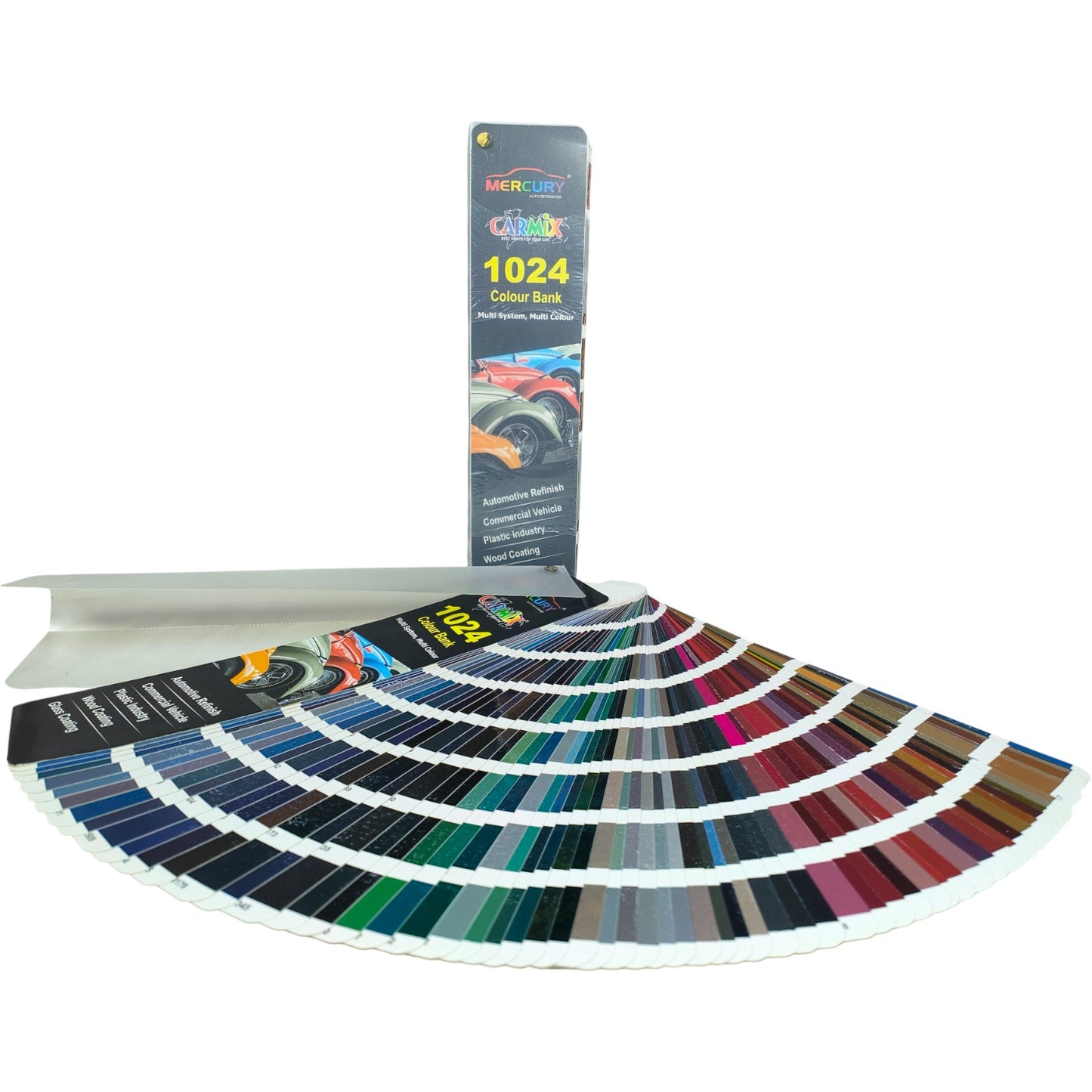 Mercury Carmix 1024 Colour Bank Fan Deck – Automotive & Industrial Paint Shade Card
