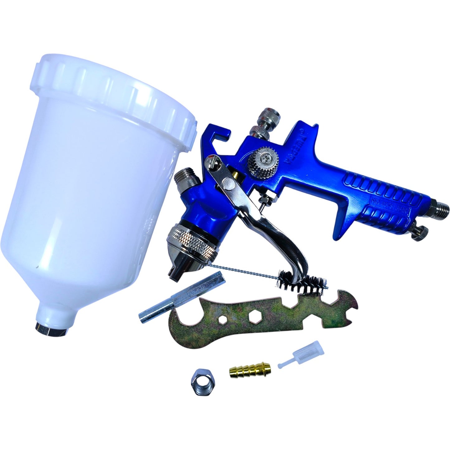 Wagema H-827 HVLP Professional Gravity Feed Spray Gun – 600ml, 1.4mm/1.3mm Nozzle for Car, Furniture & Industrial Paint