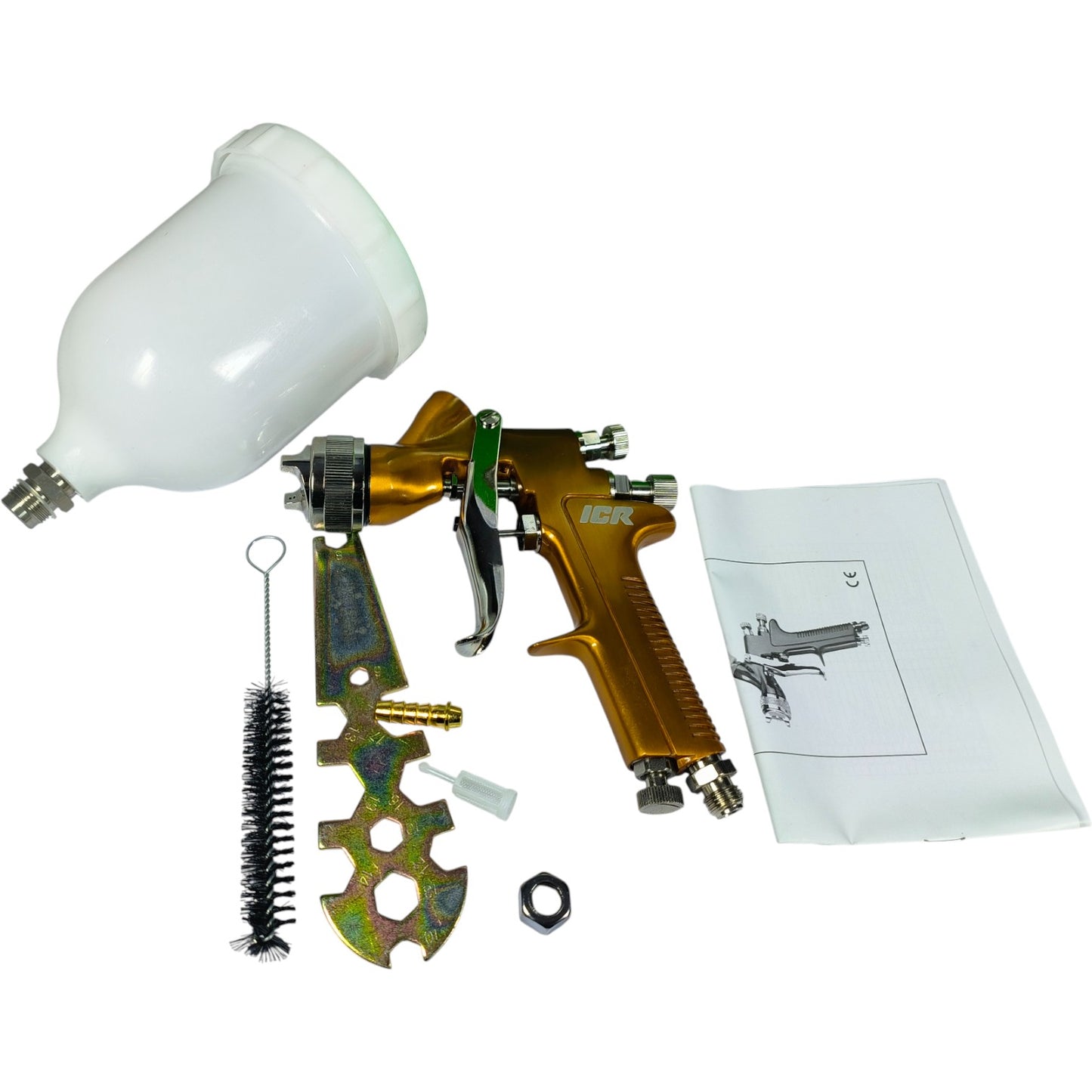 ICR K3006 HVLP Spray Gun – Professional Car Paint Gun, 600ml Cup, Adjustable Nozzle & Pressure