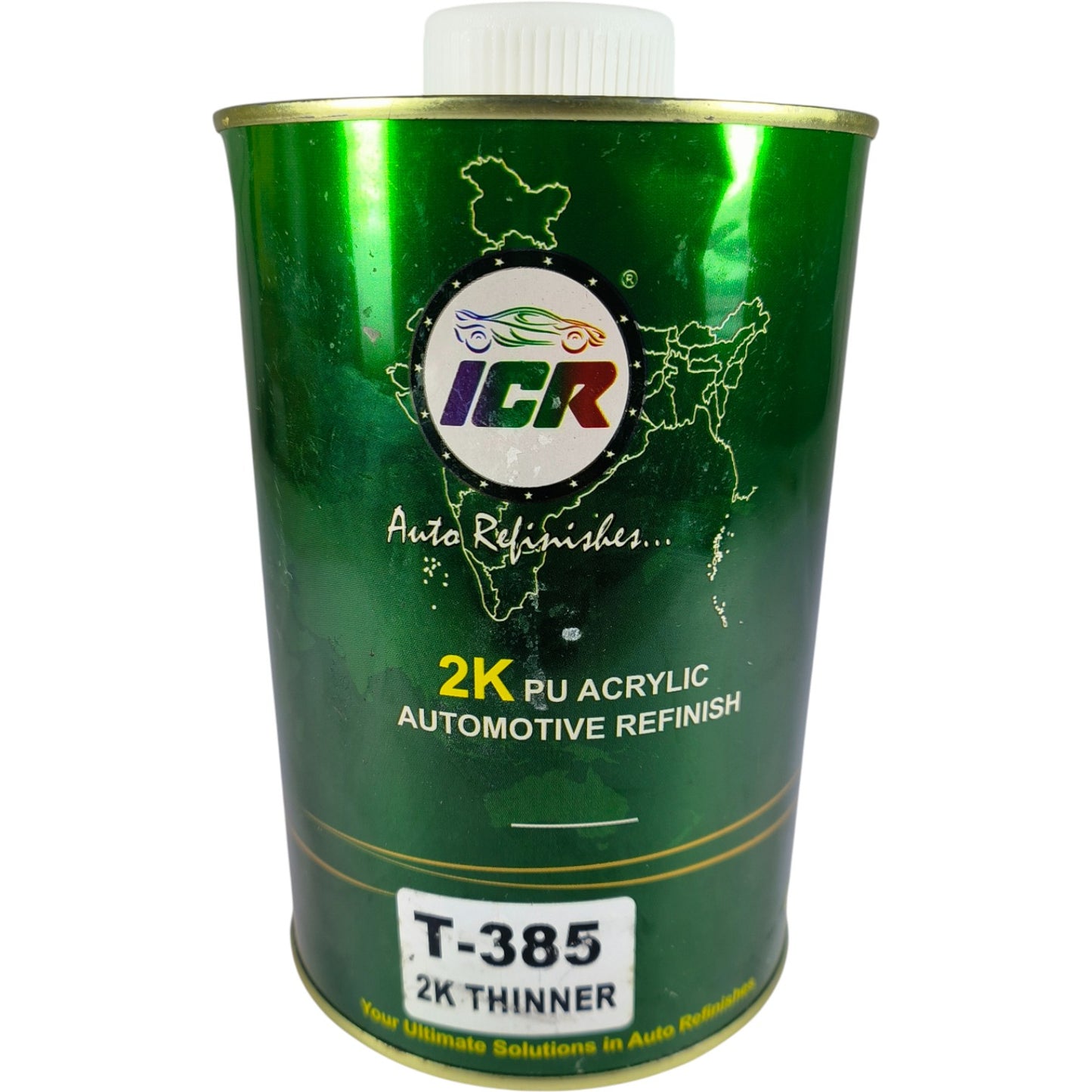 Title: ICR T-385 2K PU Acrylic Automotive Refinish Thinner – High-Quality Solvent for Professional Paint Mixing and Spraying