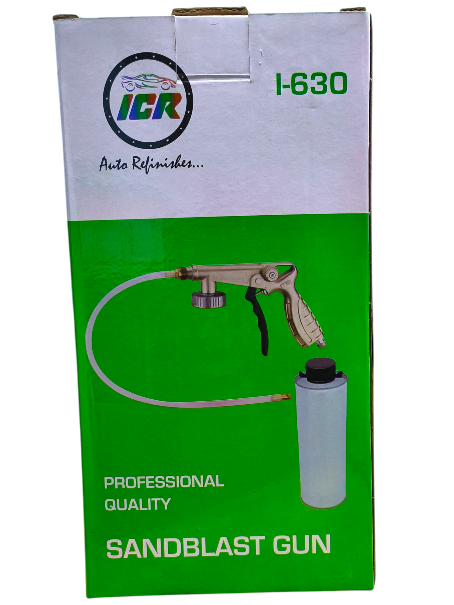 ICR I-630 Professional Sandblast Gun for Auto Refinishing & Rust Removal | High-Pressure Underbody Coating Spray Gun