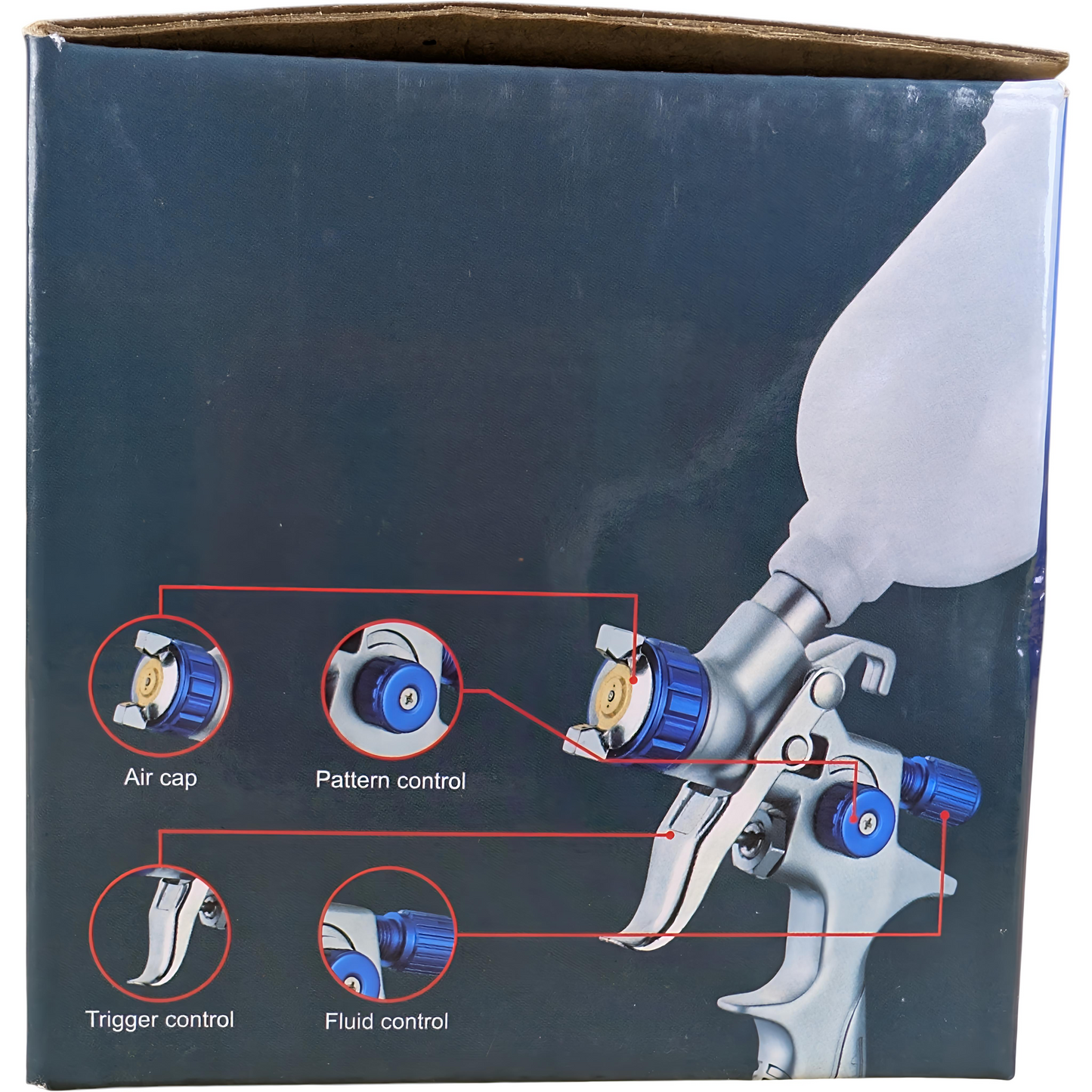 ICR Mini HVLP Spray Gun – High Atomization | Gravity Feed | Professional Painting Tool