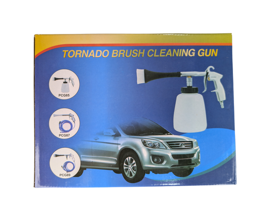Tornado Foam Cleaning Gun with Air Compressor | Car Interior & Exterior Deep Cleaning Tool | High Pressure Foam Spray Gun