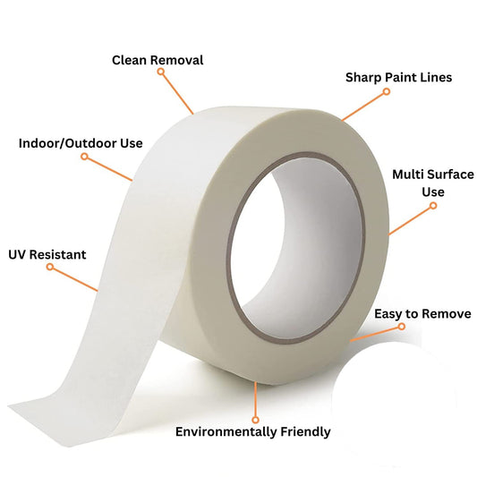 24mm Masking Tape – Professional Automotive Refinish, 6" Roll