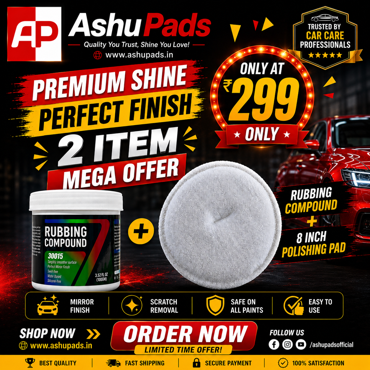 PADS + RUBBING  GREAT DEALS