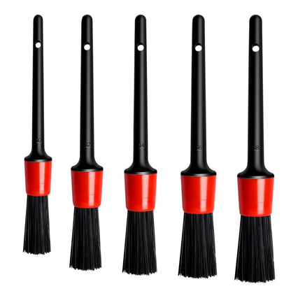 Autocosmetics Car Detailing Brush Set – 5 Sizes  (sizes 10, 12, 14, 16, 18)  for Interior & Exterior Cleaning