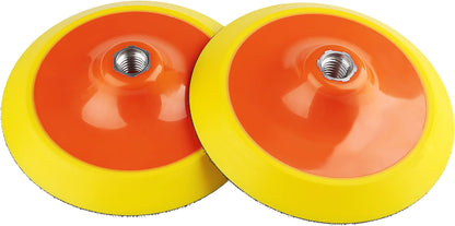 Orange Backing Pad 150mm (6") - Hook & Loop, M14 Thread