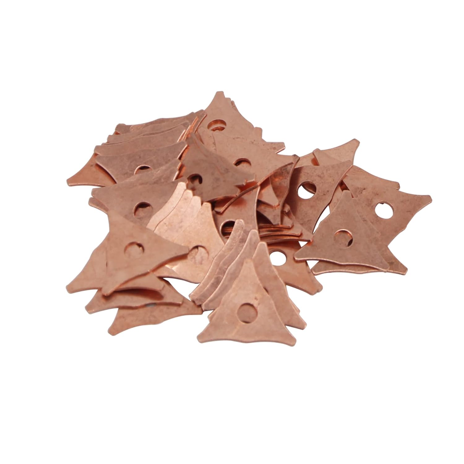 Dent Puller Washer Consumables 10 Pcs – Brass Triangle Spot Welding Washers for Car Dent Repair &amp; Panel Pulling