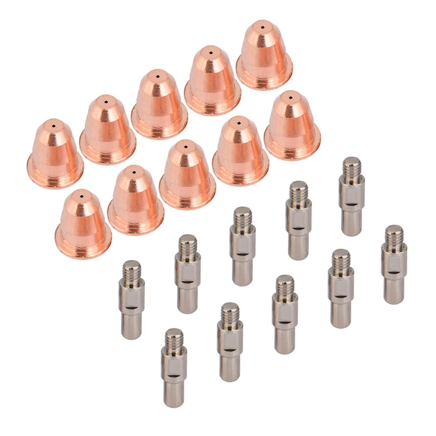 Ashu Pads 10 Sets (20Pcs) PR0110 PD0116 Plasma Cutter Torch Nozzle Electrode 0.8mm Tips for S25K S45 – Plasma Consumables Kit