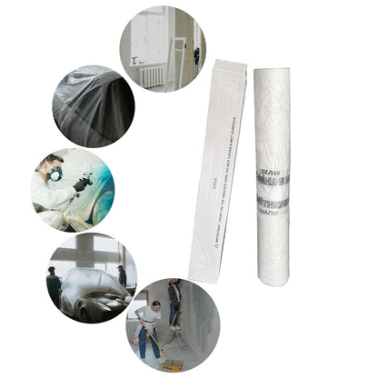 Premium Automotive Masking Film – Static Cling Dustproof Plastic Sheet Roll for Painting, Car Covers, Home Renovation