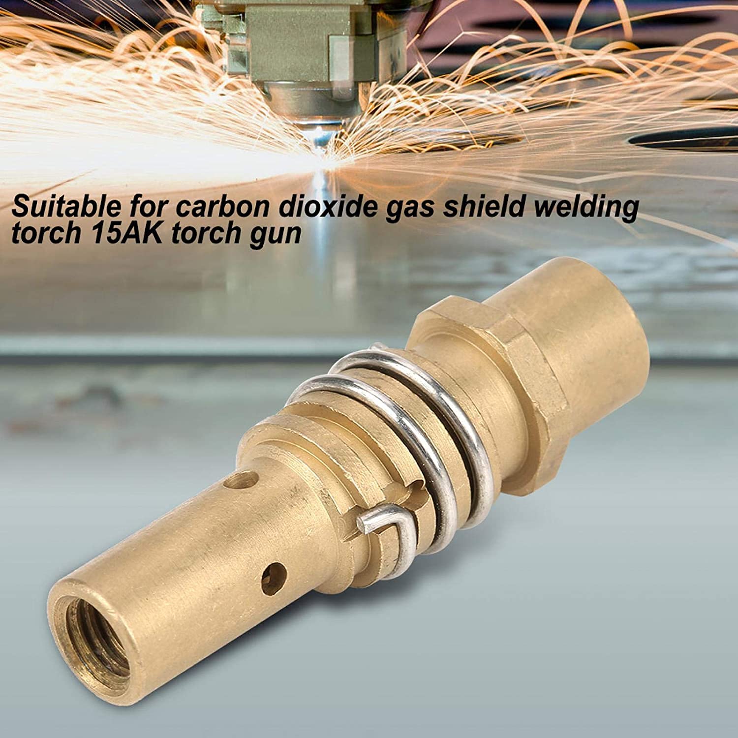 Ashu Pads 15AK MIG Welding Tip Holder Pack of 5 – Brass Contact Tip Holder for CO2 Gas Shielded Torch Gun – Durable 15AK Welding Consumables