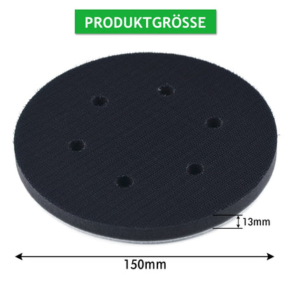 ICR 6" Interface Pad for Orbital Sander – Soft Hook & Loop, 1 Pc