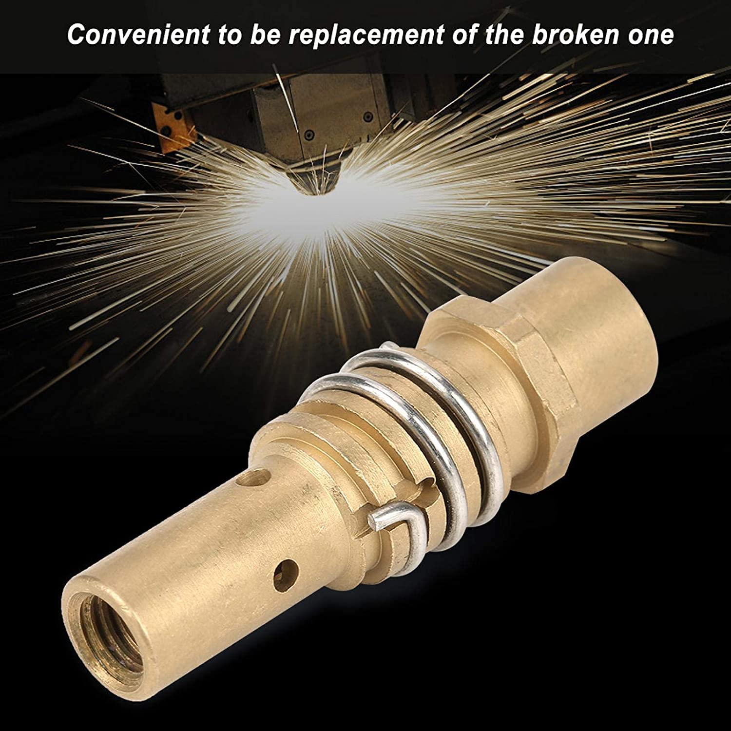 Ashu Pads 15AK MIG Welding Tip Holder Pack of 5 – Brass Contact Tip Holder for CO2 Gas Shielded Torch Gun – Durable 15AK Welding Consumables