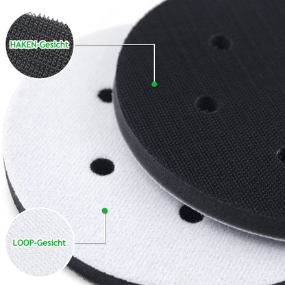 ICR 6" Interface Pad for Orbital Sander – Soft Hook & Loop, 1 Pc