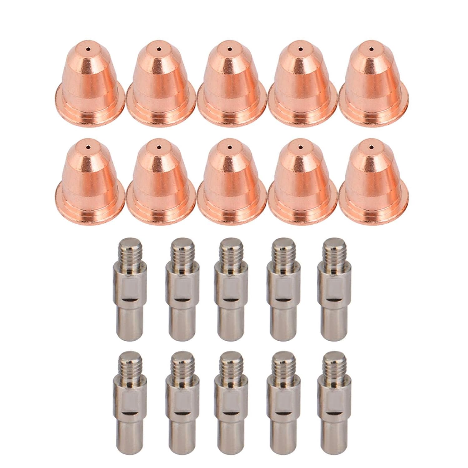Ashu Pads 10 Sets (20Pcs) PR0110 PD0116 Plasma Cutter Torch Nozzle Electrode 0.8mm Tips for S25K S45 – Plasma Consumables Kit