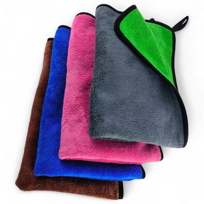 ASHU PADS Ultra Absorbent 600 GSM Microfiber Towel 40X60 for Car Cleaning Scratch Free, Lint Free, Super Soft, and Durable (Pack of 3)