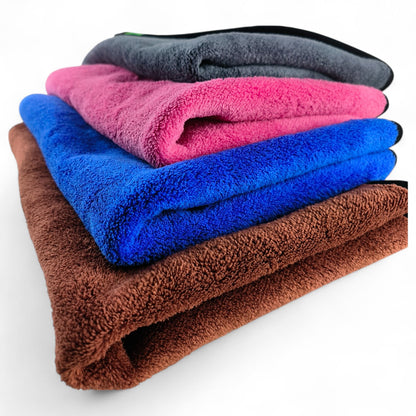 ASHU PADS Ultra Absorbent 600 GSM Microfiber Towel 40X60 for Car Cleaning Scratch Free, Lint Free, Super Soft, and Durable (Pack of 3)