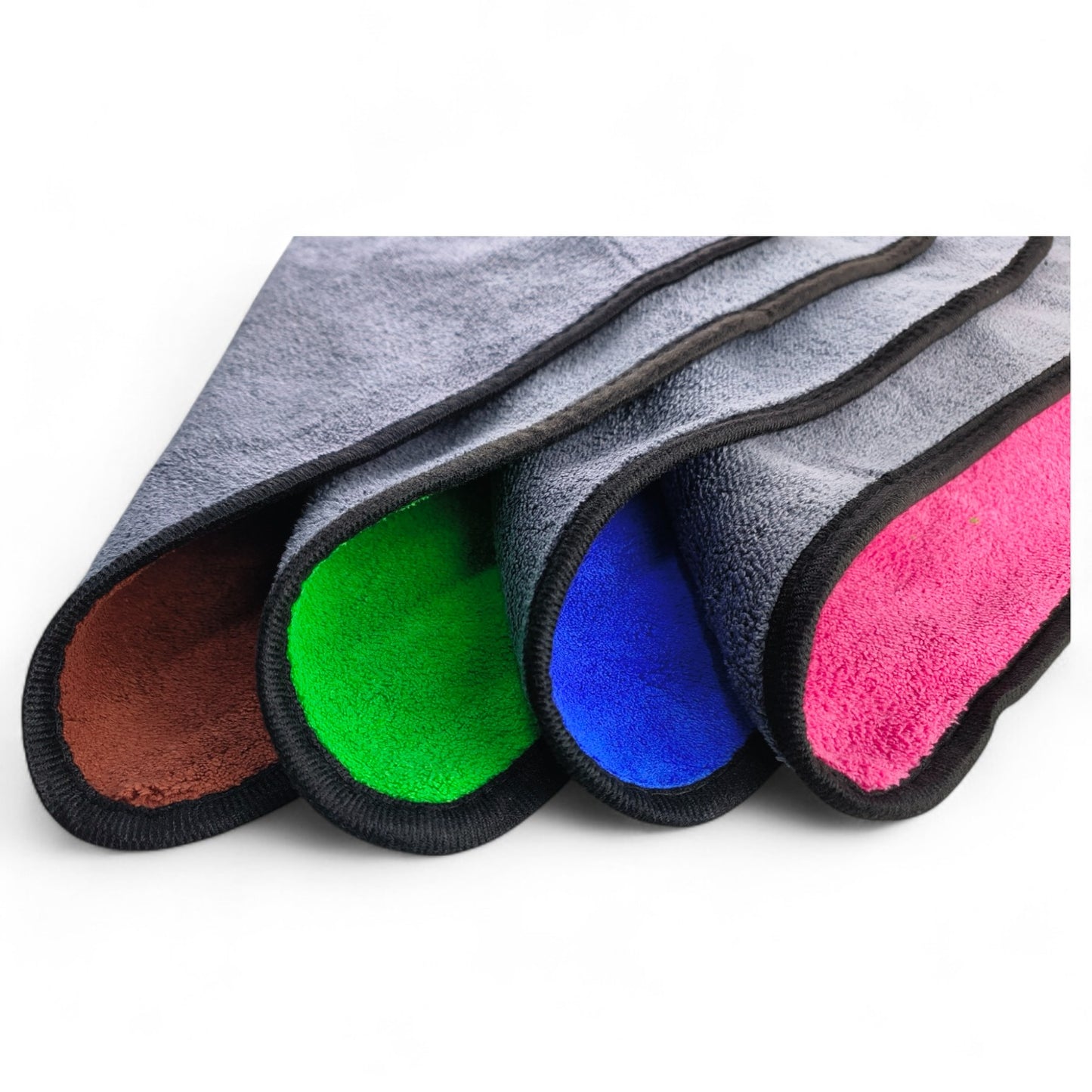 ASHU PADS Ultra Absorbent 600 GSM Microfiber Towel 40X40 for Car Cleaning Scratch Free, Lint Free, Super Soft, and Durable (Pack of 3)