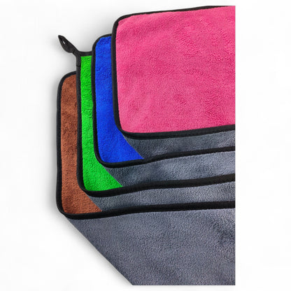 ASHU PADS Ultra Absorbent 600 GSM Microfiber Towel 40X60 for Car Cleaning Scratch Free, Lint Free, Super Soft, and Durable (Pack of 3)