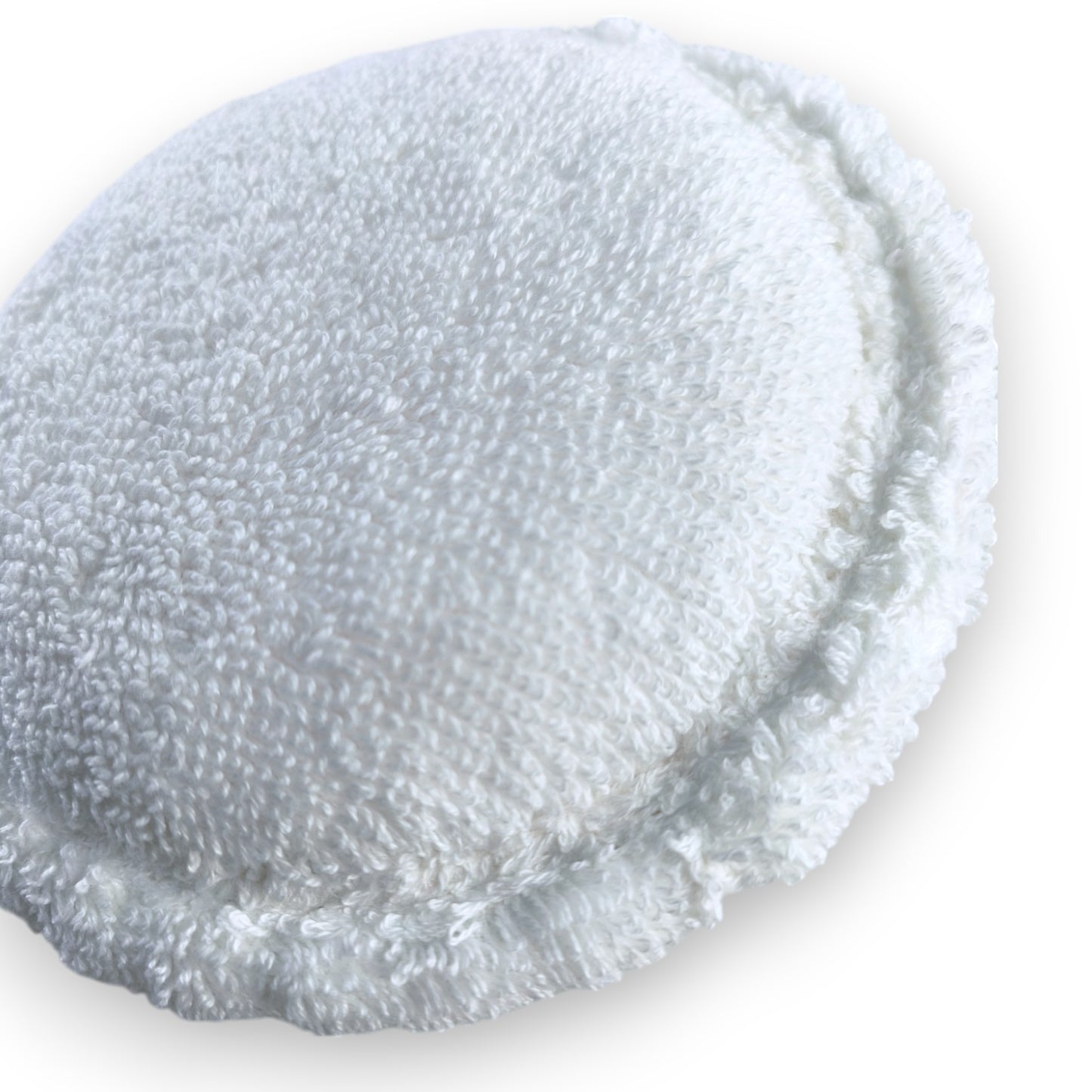 ASHU PADS 5 Inch 100% cotton microfiber Polishing & Buffing Pads – Pack of 10 (White)