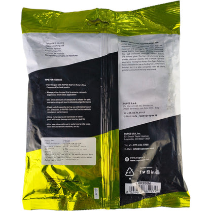 RUPES BigFoot Rotary Fine Foam Polishing Pad – 180 mm 7 inch  (Yellow)