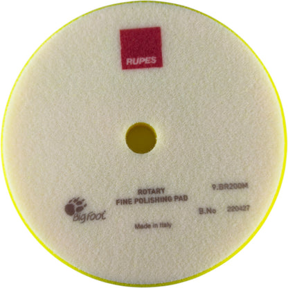 RUPES BigFoot Rotary Fine Foam Polishing Pad – 180 mm 7 inch  (Yellow)