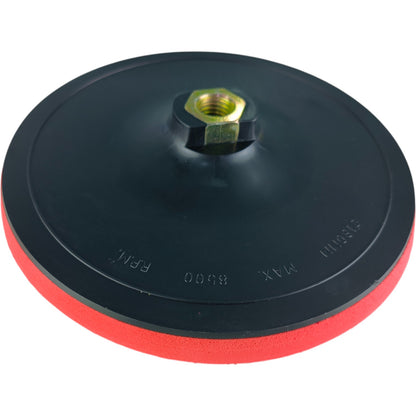 Red Backup Pad 150mm (6 Inch) And 180mm (7 Inch) – Hook & Loop Foam Pad for Rotary Polisher (Max 8500 RPM)