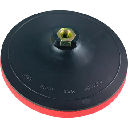 Red Backup Pad 150mm (6 Inch) And 180mm (7 Inch) – Hook & Loop Foam Pad for Rotary Polisher (Max 8500 RPM)