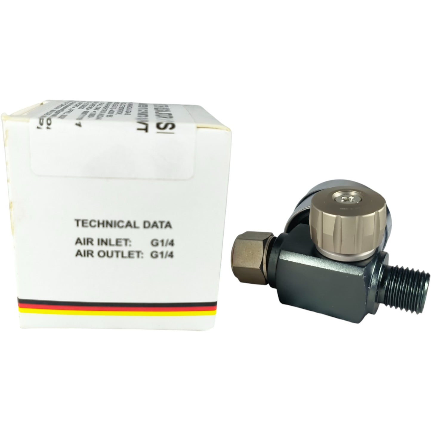 Professional Air Regulator with Gauge – 1/4" Inlet & Outlet, Max 8 Bar (115 PSI)