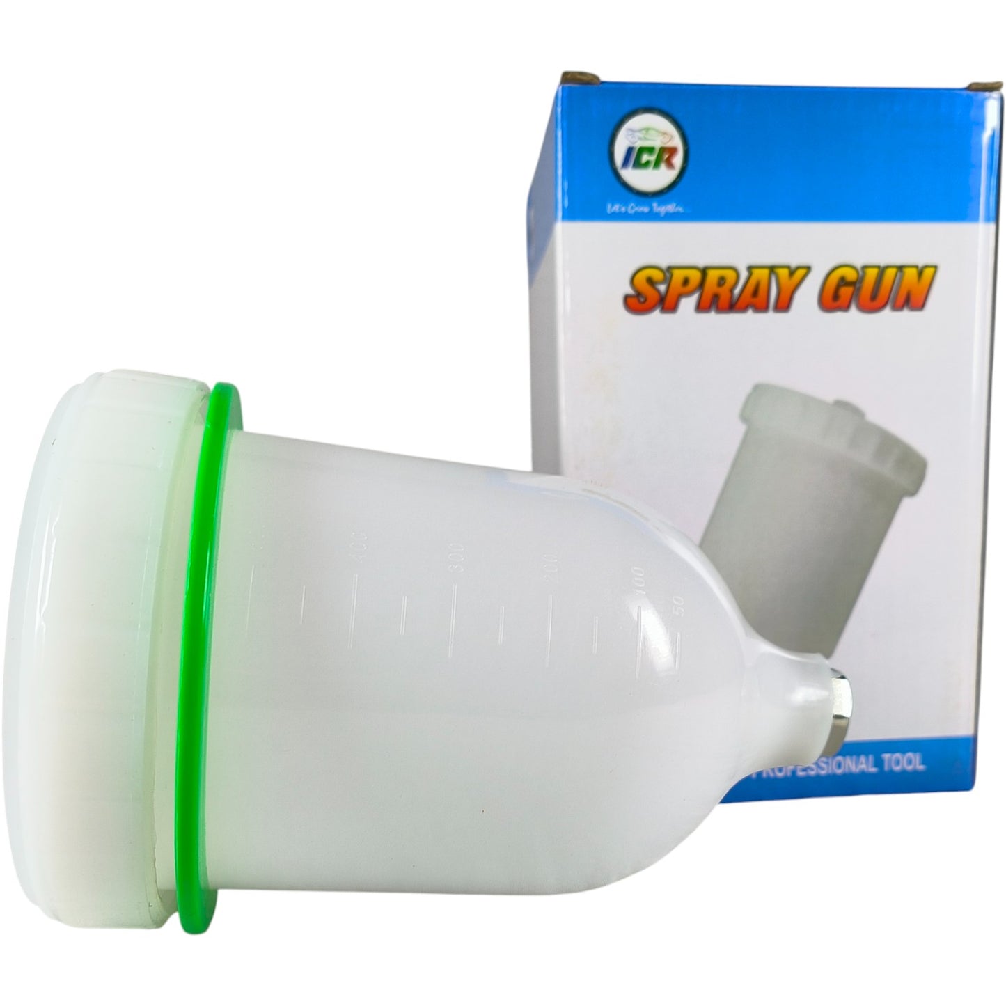 ICR HVLP Spray Gun Plastic Cup – 600ml Capacity, Universal Fit