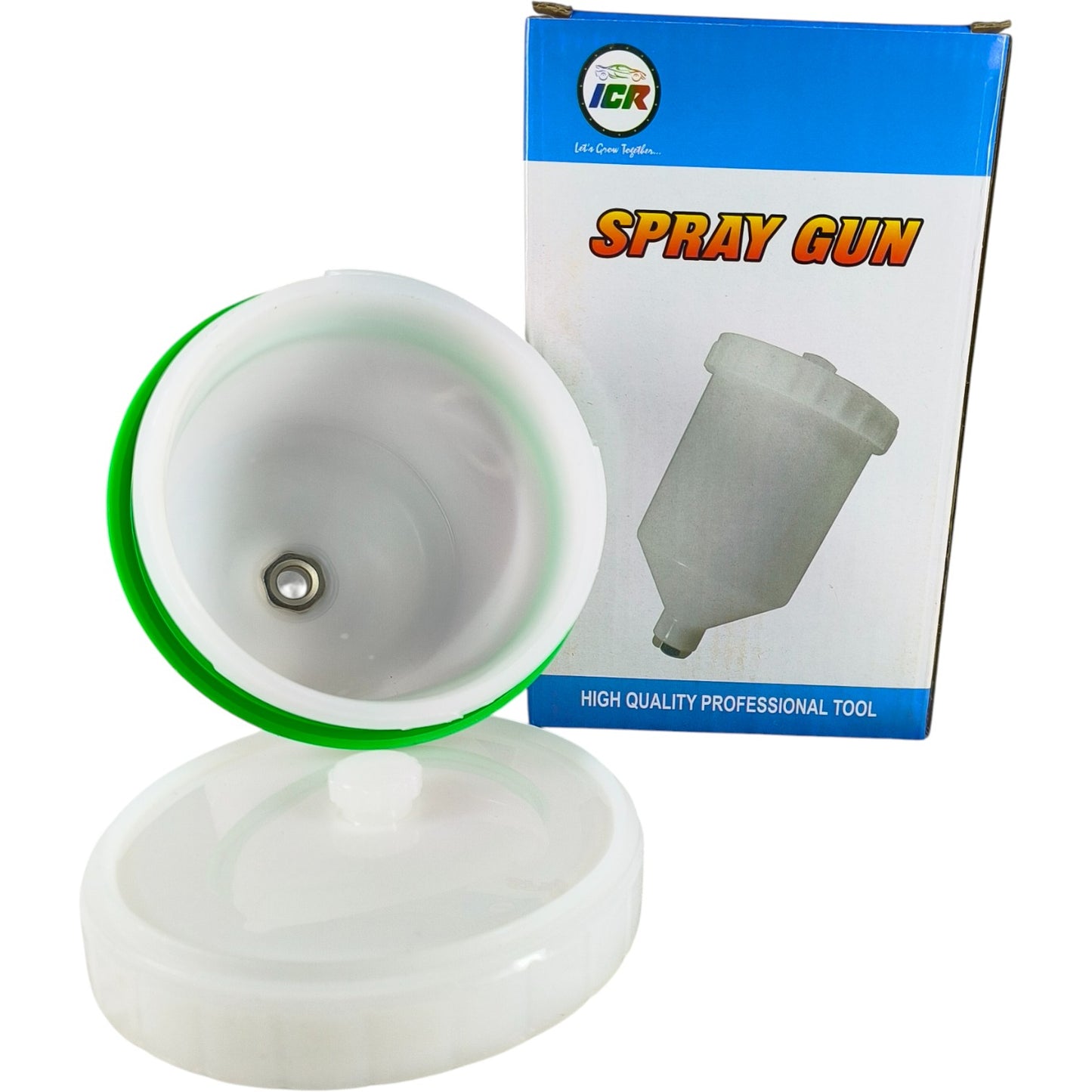 ICR HVLP Spray Gun Plastic Cup – 600ml Capacity, Universal Fit