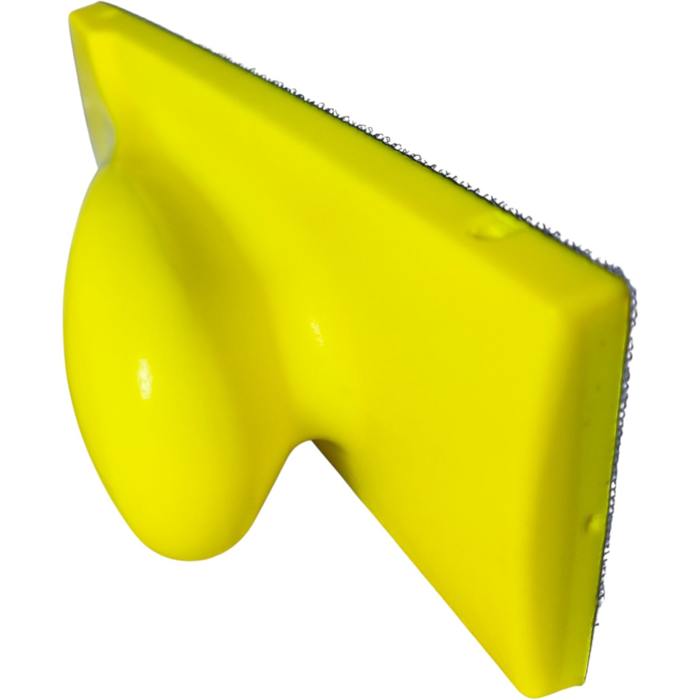 Heavy Duty Yellow Hand Sanding Block with Velcro Grip | Ergonomic Handle for Wood, Metal & Automotive ( 70MM X 198MM )