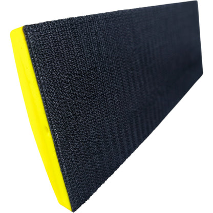 Heavy Duty Yellow Hand Sanding Block with Velcro Grip | Ergonomic Handle for Wood, Metal & Automotive ( 70MM X 198MM )