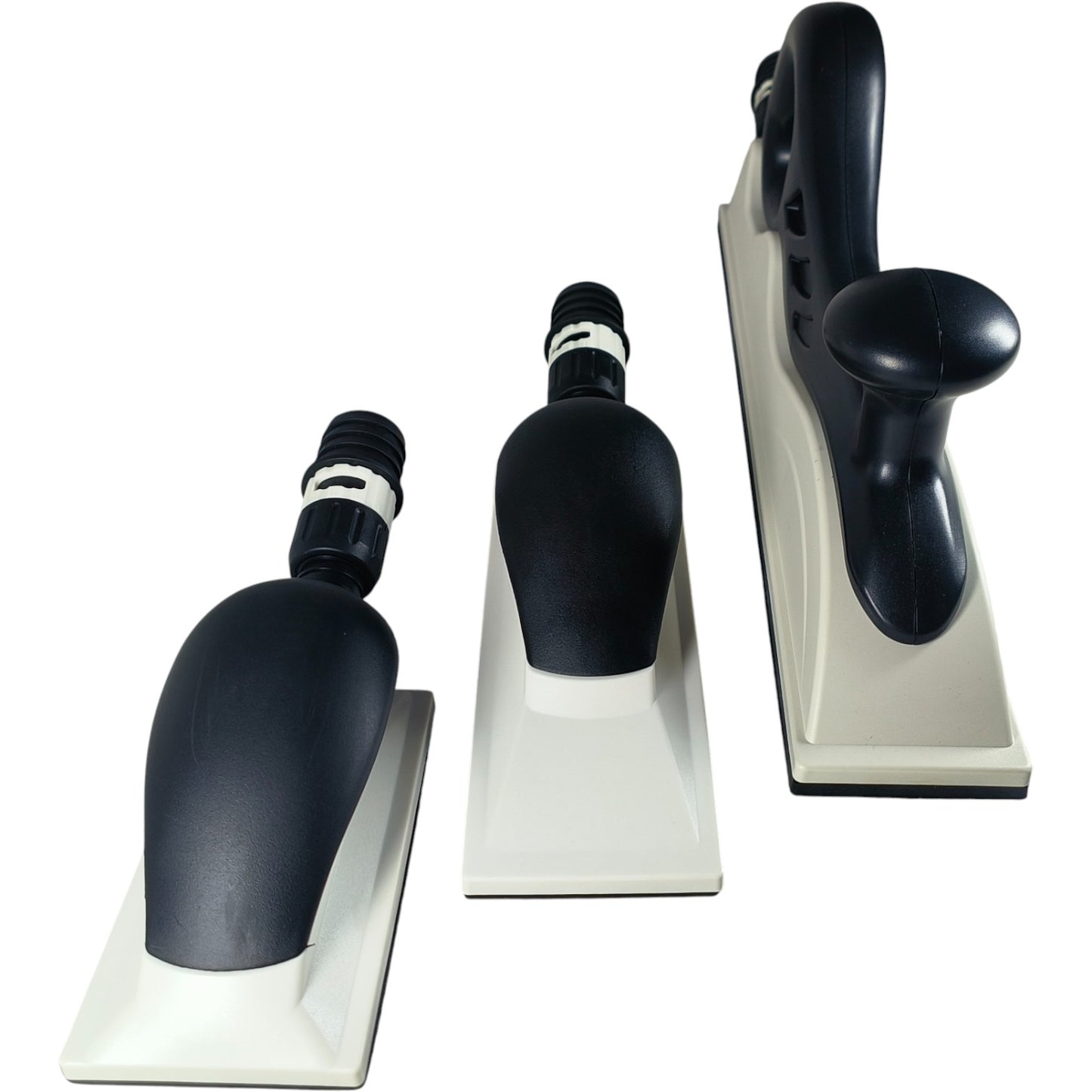 Vacuum Hand Sanding Block Set – Hook & Loop Backing, Dust Extraction, Ergonomic Design (Sizes: 70x125mm, 70x198mm, 70x400mm)
