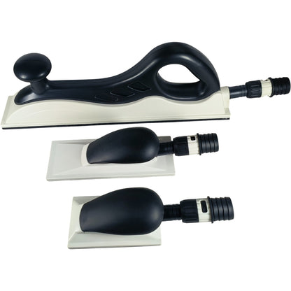 Vacuum Hand Sanding Block Set – Hook & Loop Backing, Dust Extraction, Ergonomic Design (Sizes: 70x125mm, 70x198mm, 70x400mm)