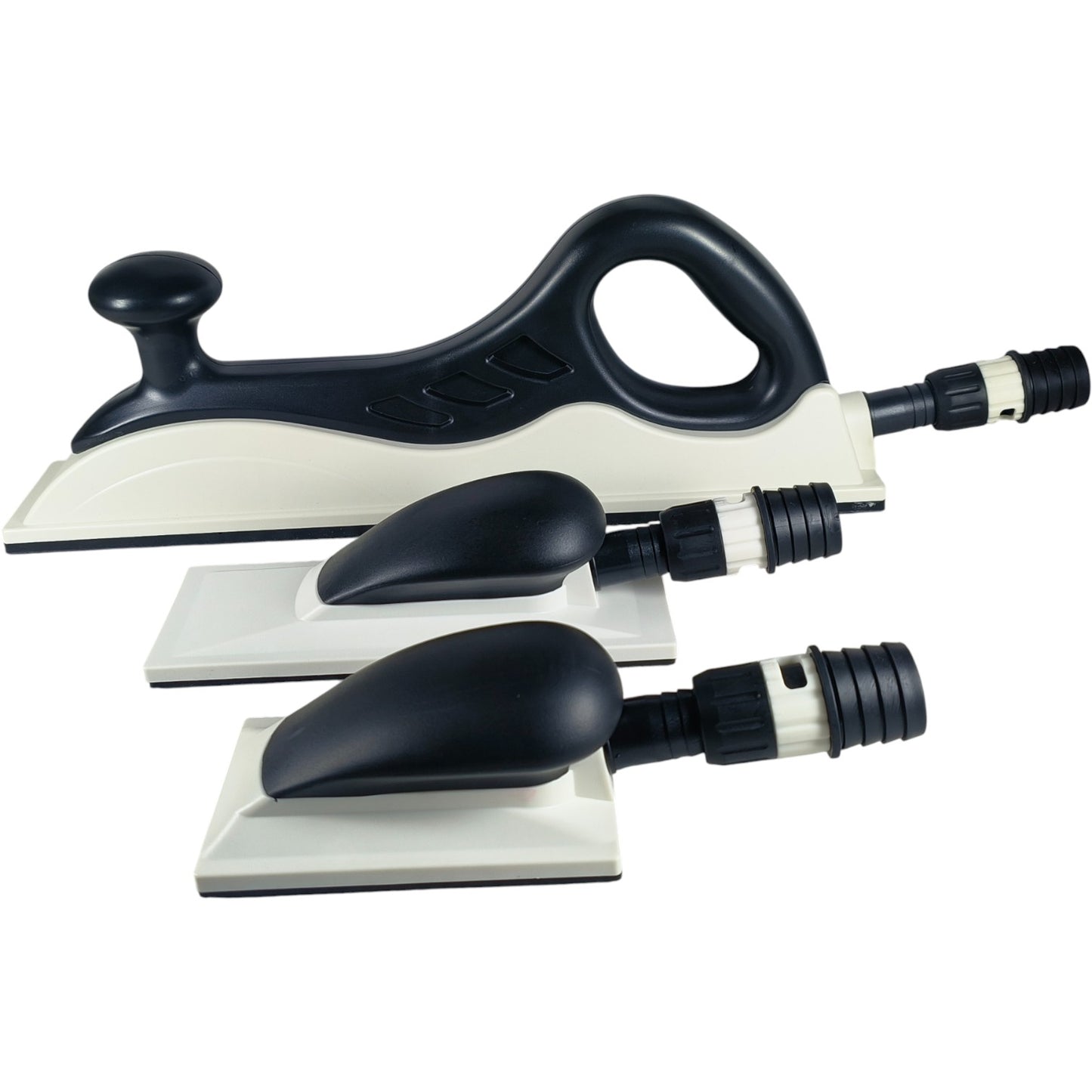 Vacuum Hand Sanding Block Set – Hook & Loop Backing, Dust Extraction, Ergonomic Design (Sizes: 70x125mm, 70x198mm, 70x400mm)