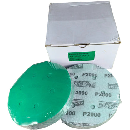 Abrasive Film Disc – 150mm, 6 Holes, Wet & Dry, Pack of 100