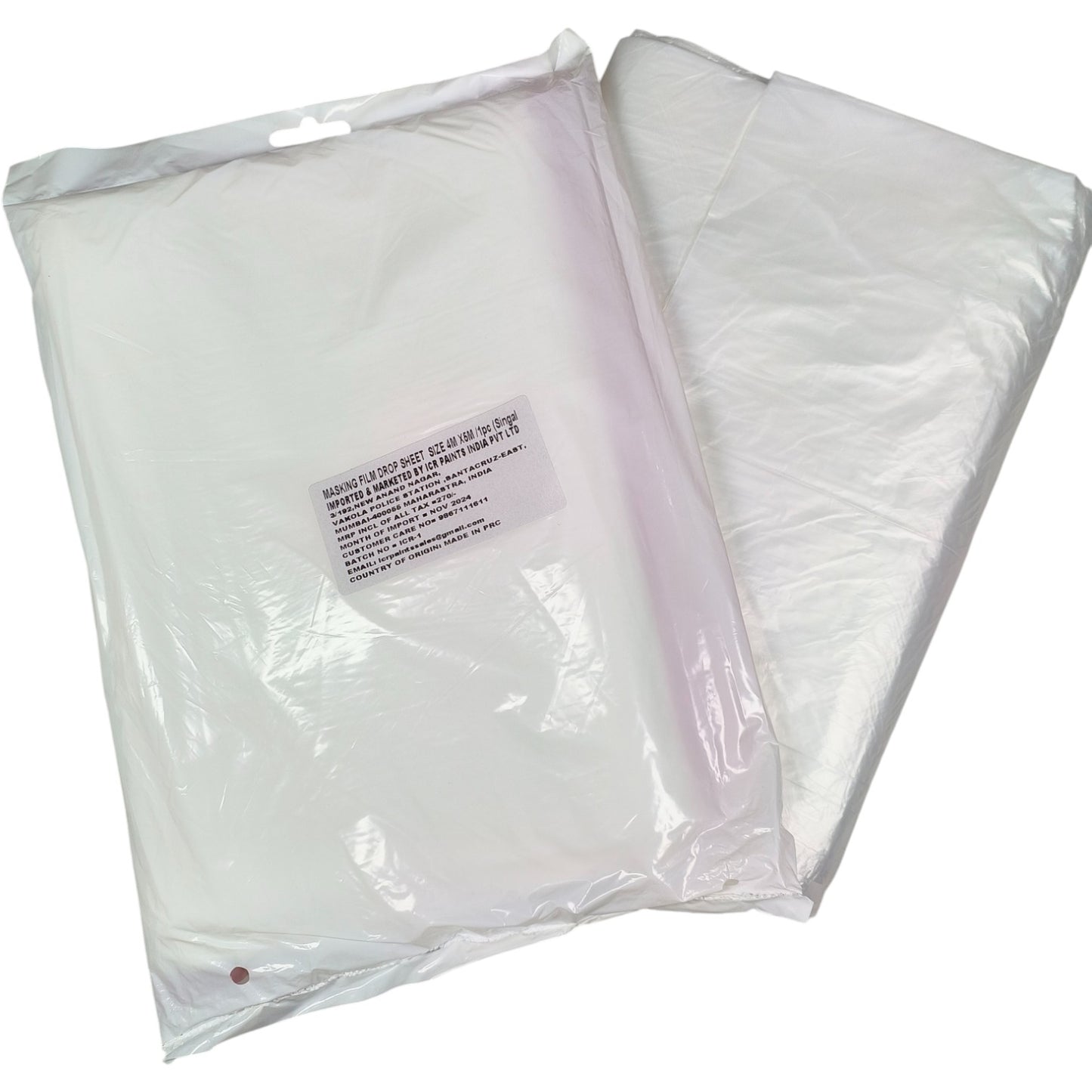 Premium Automotive Masking Film – Static Cling Dustproof Plastic Sheet Roll for Painting, Car Covers, Home Renovation