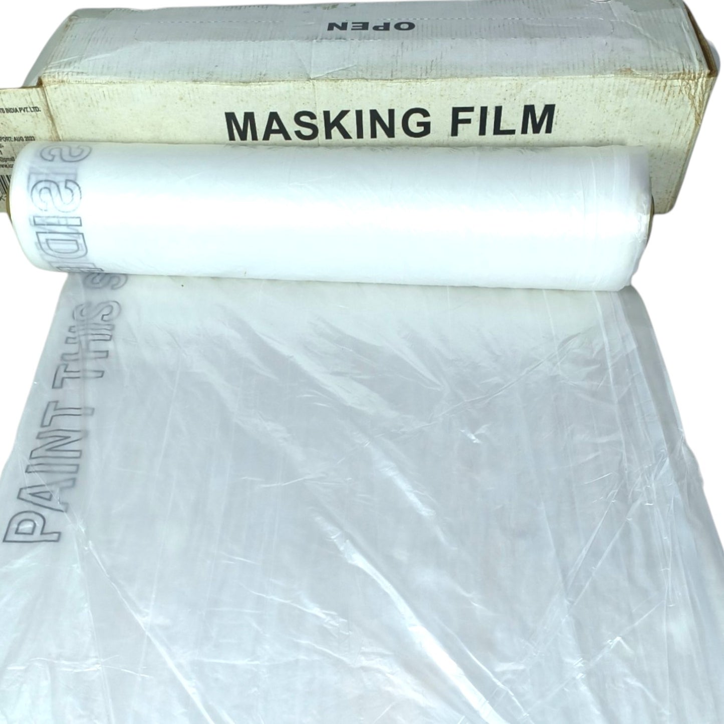 Premium Automotive Masking Film – Static Cling Dustproof Plastic Sheet Roll for Painting, Car Covers, Home Renovation