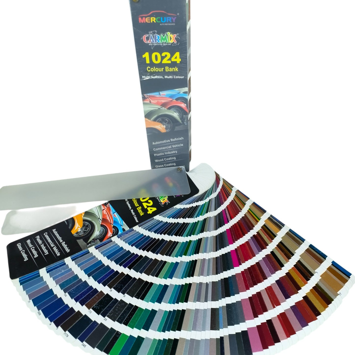 Mercury Carmix 1024 Colour Bank Fan Deck – Automotive & Industrial Paint Shade Card