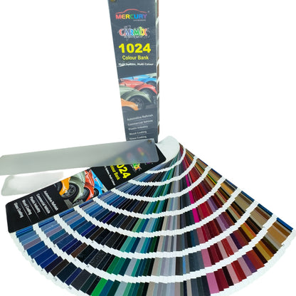 Mercury Carmix 1024 Colour Bank Fan Deck – Automotive & Industrial Paint Shade Card
