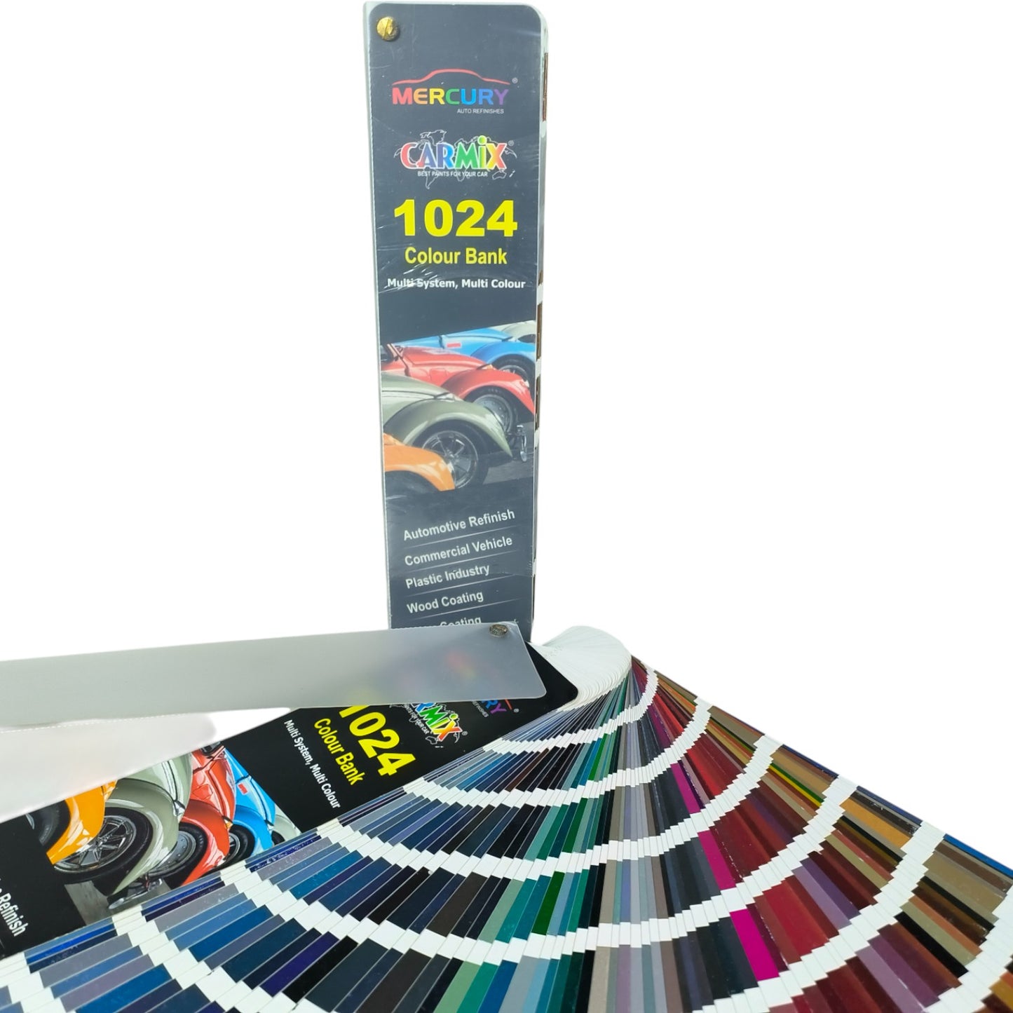 Mercury Carmix 1024 Colour Bank Fan Deck – Automotive & Industrial Paint Shade Card