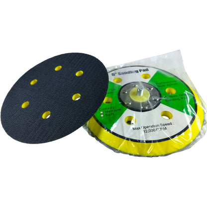 6" Professional Dual Action Sanding Pad – Random Orbital, 6 Hole, Medium Density
